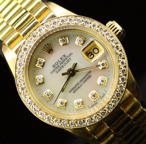 1996 ladis 18 kt white gold rolex|rolex lady datejust 69178.